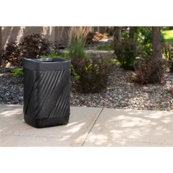 Waste Receptacle, Indoor and Outdoor Open Top- 32 Gallon