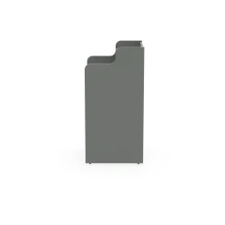 Waste Receptacle with Right Hand Door and Fixed Shelf - Laminate