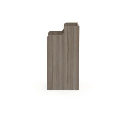 Waste Receptacle with Right Hand Door and Fixed Shelf - Laminate