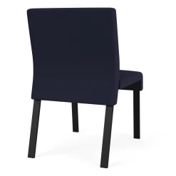 Waterfall Armless Guest Chair in Standard Fabric, 4-Leg Base
