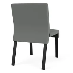 Waterfall Armless Guest Chair in Standard Fabric, 4-Leg Base