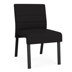 Waterfall Armless Guest Chair in Standard Fabric, 4-Leg Base