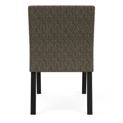 Waterfall Armless Guest Chair in Designer Fabric, 4-Leg Base