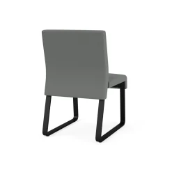 Waterfall Armless Guest Chair in Standard Fabric, Sled Base