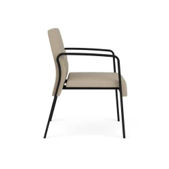 Waterfall Guest Chair in Designer Fabric, 4-Leg Base