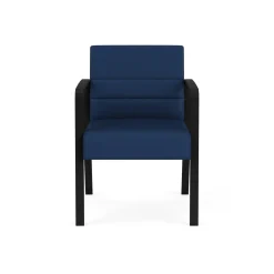 Waterfall Guest Chair in Designer Fabric, 4-Leg Base