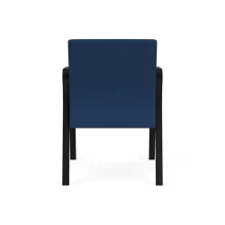 Waterfall Guest Chair in Designer Fabric, 4-Leg Base