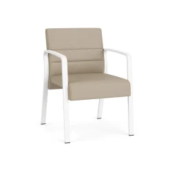 Waterfall Guest Chair in Designer Fabric, 4-Leg Base