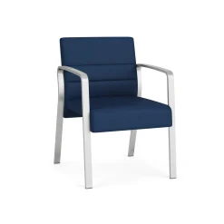 Waterfall Guest Chair in Designer Fabric, 4-Leg Base
