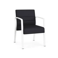 Waterfall Guest Chair in Designer Fabric, 4-Leg Base