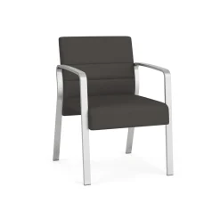 Waterfall Guest Chair in Designer Fabric, 4-Leg Base