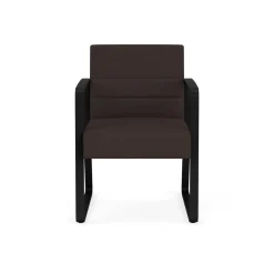 Waterfall Guest Chair in Standard Fabric, Sled Base