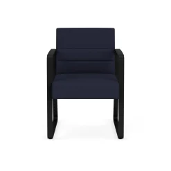Waterfall Guest Chair in Standard Fabric, Sled Base