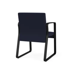 Waterfall Guest Chair in Standard Fabric, Sled Base