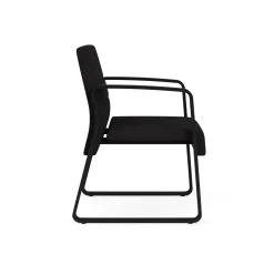 Waterfall Guest Chair in Standard Fabric, Sled Base