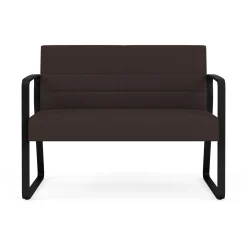 Waterfall Loveseat in Standard Fabric, Sled Base