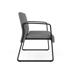 Waterfall Loveseat in Standard Fabric, Sled Base