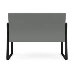 Waterfall Loveseat in Standard Fabric, Sled Base