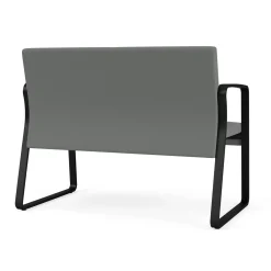 Waterfall Loveseat in Standard Fabric, Sled Base