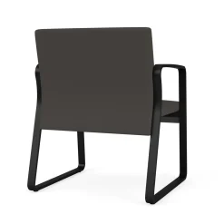 Waterfall Oversize Guest Chair in Designer Upholstery, Sled Base