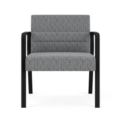 Waterfall Oversize Guest Chair in Designer Fabric, 4-leg Base