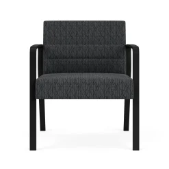Waterfall Oversize Guest Chair in Designer Fabric, 4-leg Base