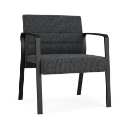 Waterfall Oversize Guest Chair in Designer Fabric, 4-leg Base