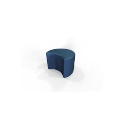 Weighted Small Crescent Ottoman - 19.75"W x 16"D x 13.5"H