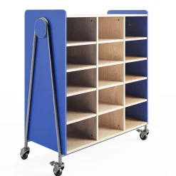 Whiffle Double Rolling Storage Cart - 48”H