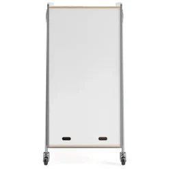 Whiffle Double Rolling Storage Cart with Bins & Door - 60”H