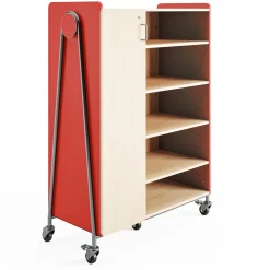 Whiffle Triple-Wide Rolling Storage Cart - 60”H