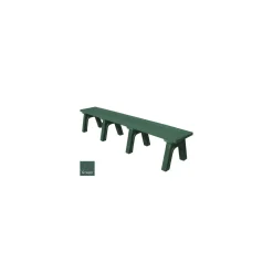 Wide Deluxe Recycled Plastic Flat Bench 8'