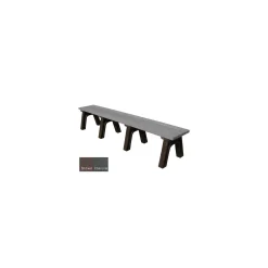Wide Deluxe Recycled Plastic Flat Bench 8'