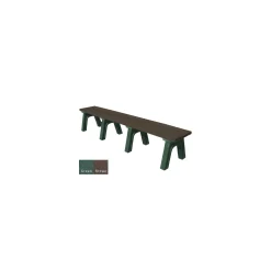 Wide Deluxe Recycled Plastic Flat Bench 8'