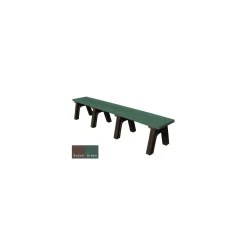 Wide Deluxe Recycled Plastic Flat Bench 8'