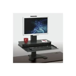 Winston Dual Monitor Adjustable Desktop Riser with keyboard tray