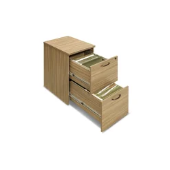 Wood Grain Mobile File Pedestal - 15.5"W