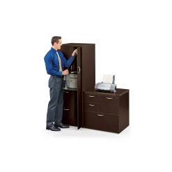Wood Grain Personal Storage Cabinet