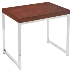 Wood Veneer End Table - 22" x 16"