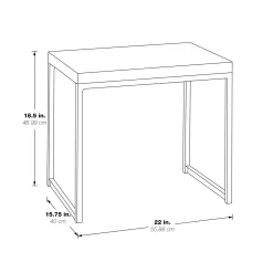 Wood Veneer End Table - 22