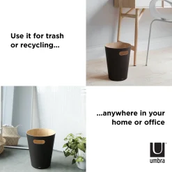 Wooden Trash Can