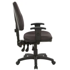 Work Smart Ergonomic Fabric Work Smart Task Chair with Arms