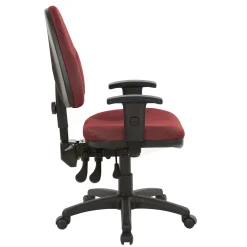 Work Smart Ergonomic Fabric Work Smart Task Chair with Arms