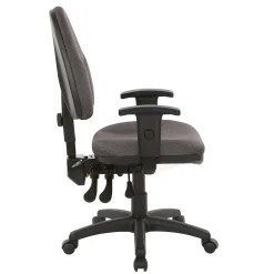 Work Smart Ergonomic Fabric Work Smart Task Chair with Arms