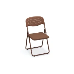 Worksmart FC Series Ventilated Poly Folding Chair - 4 Pack