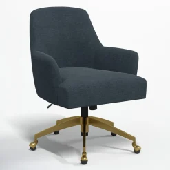 Yvette Office Chair with Gold Frame