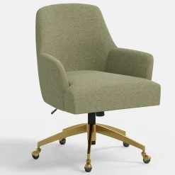 Yvette Office Chair with Gold Frame