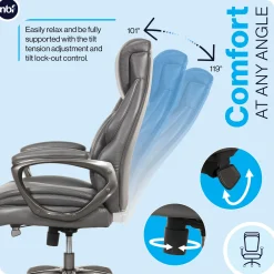 Zander Faux Leather Big & Tall Office Chair
