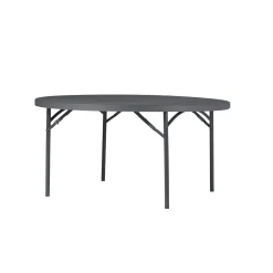 Zown 71" Round Blow Mold Folding Table